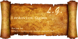 Lenkovics Gyoma névjegykártya